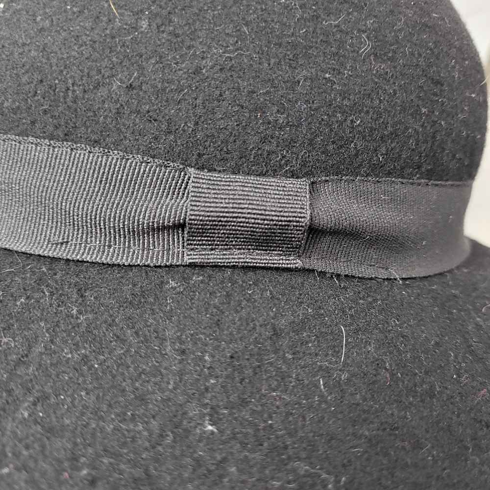Black Wool Hat - image 3